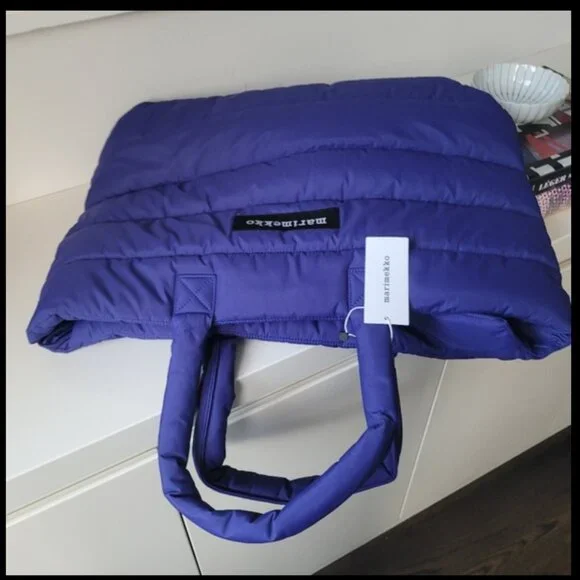 MARIMEKKO ISO Milla.Blue Puffer Tote Bag - Picture 3 of 11